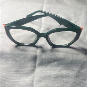 Bold Green and Orange Glasses